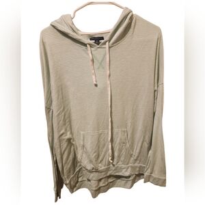 Ladies Lime green stripe hoodie